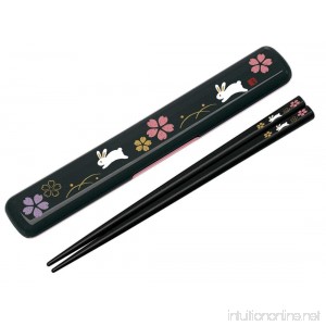 Paint chopsticks containing chopstick case set 18cm Sakura I rabbit ANBG3 - B00OMKVPI0
